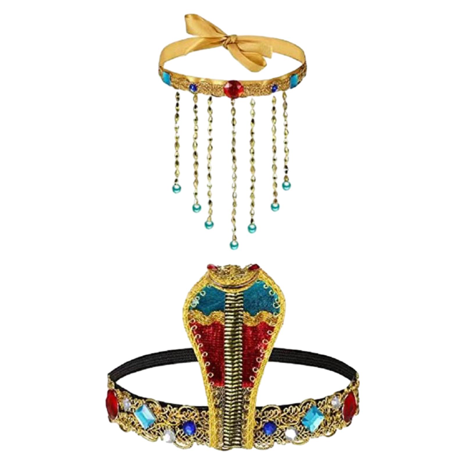 Women Accessories Egypt - 2-delige Egyptische kostuumaccessoires Egypte koningin hoofdtooi