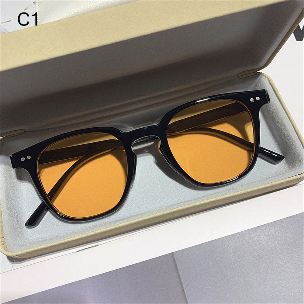 Sunglasses Oversized Square - Retro zwarte zonnebrillen vintage heren zonnebril