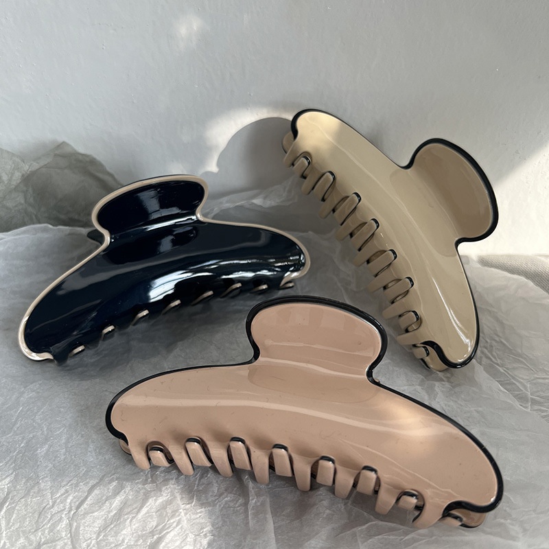 Women Accessories Business - Franse Elegante Grote Acetaat Haarklauw Clips
