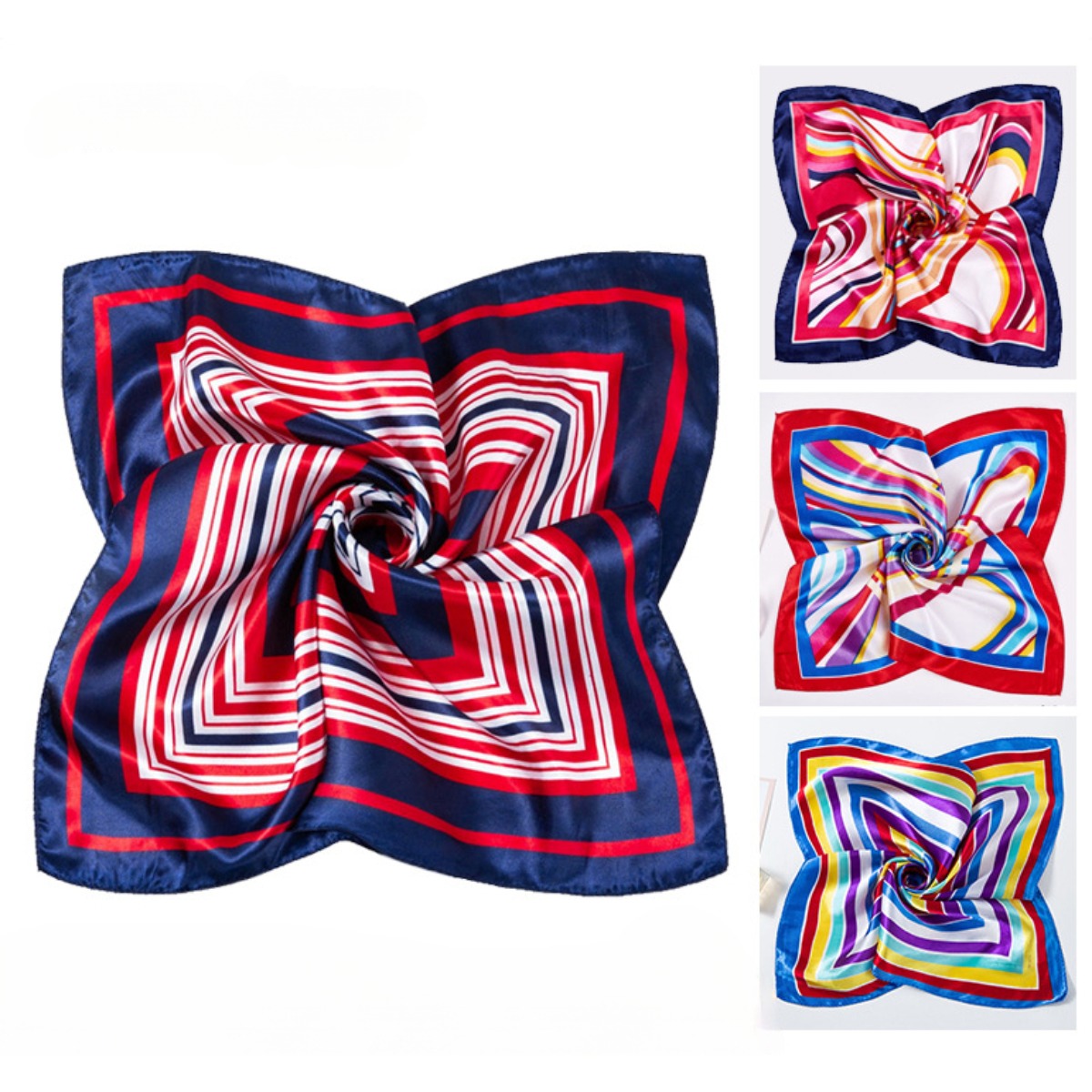 Women Accessories Business - 50*50 cm Vierkante Zijden Sjaals Sjaal
