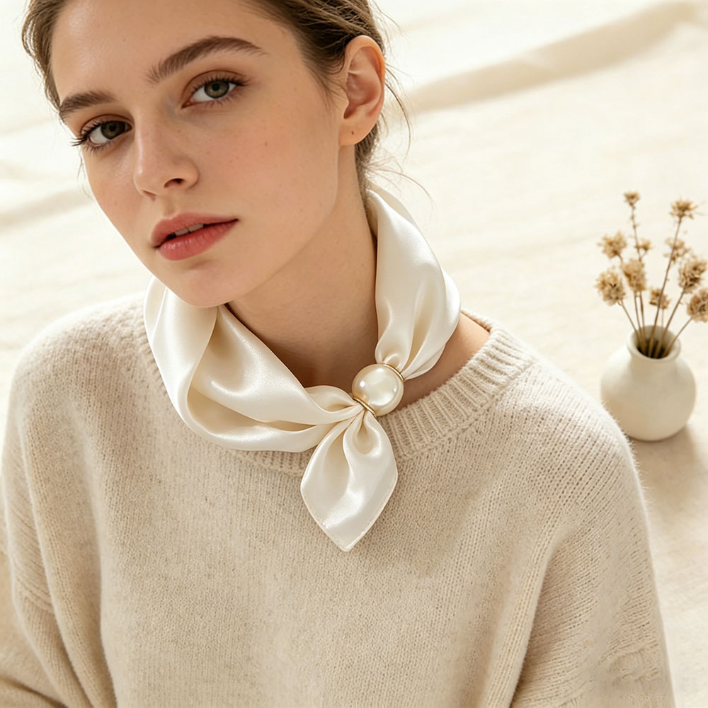 Women Accessories Brands - Sjaalketting Zijde Lui Magnetische hanger Sleutelbeen