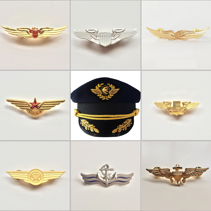 Women Accessories Business - Captain Uniform Metal Cap Badge Mannen