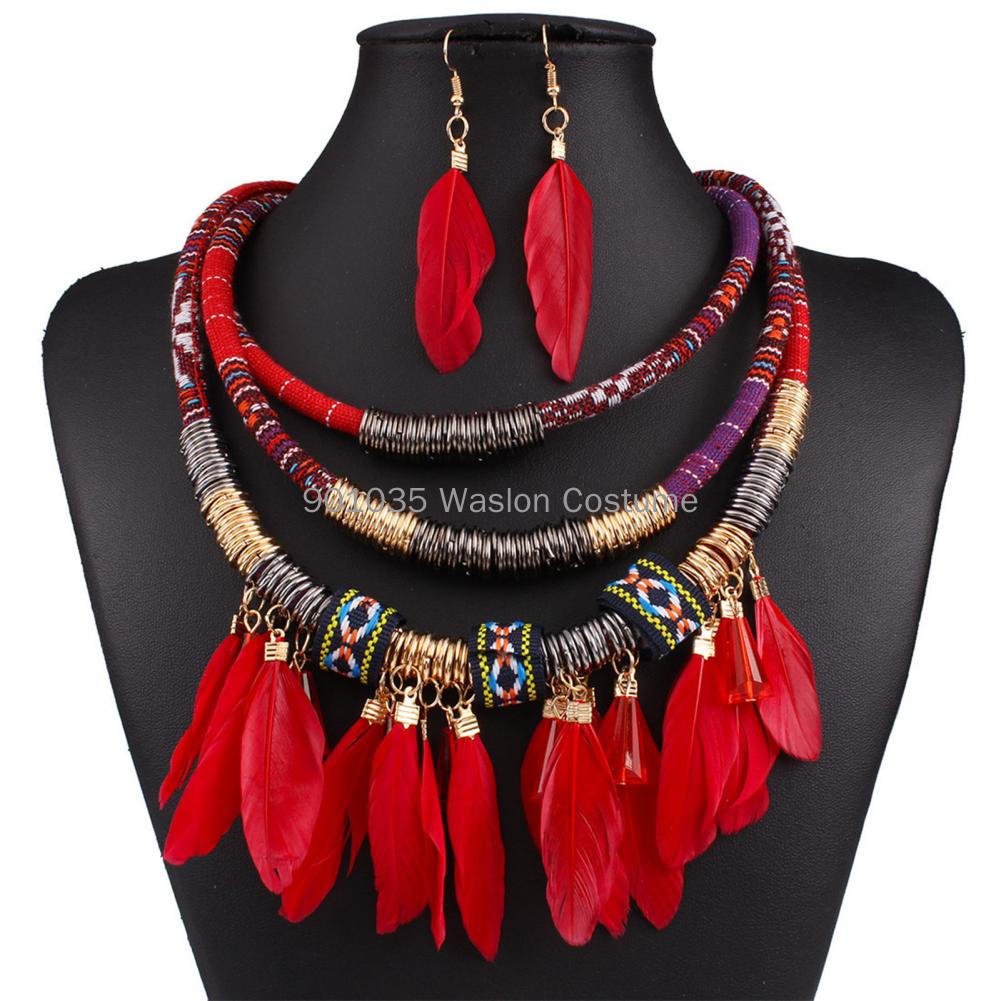 Women Accessories Egypt - 2 Stks/set Egypte Veer Kwast Ketting