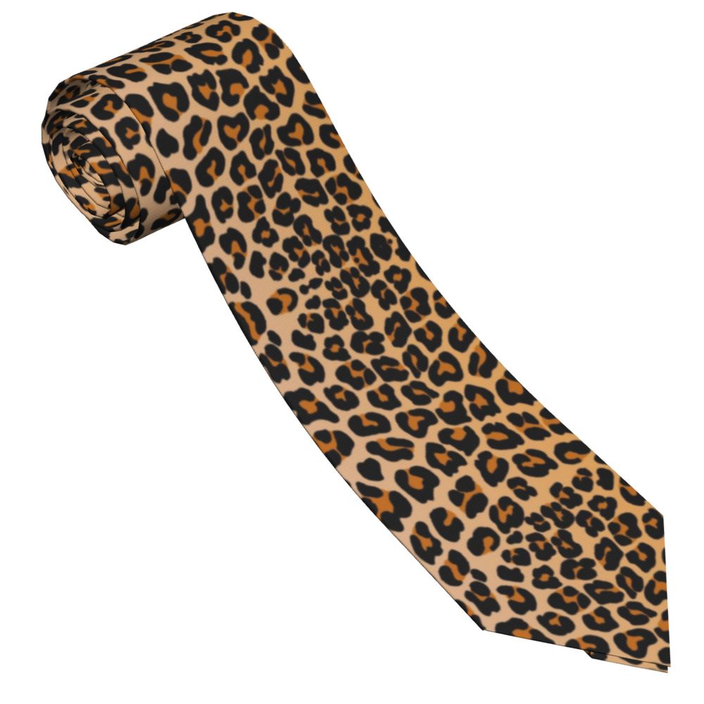 Women Accessories Business - Luipaard Heren Stropdas Slank Polyester 8