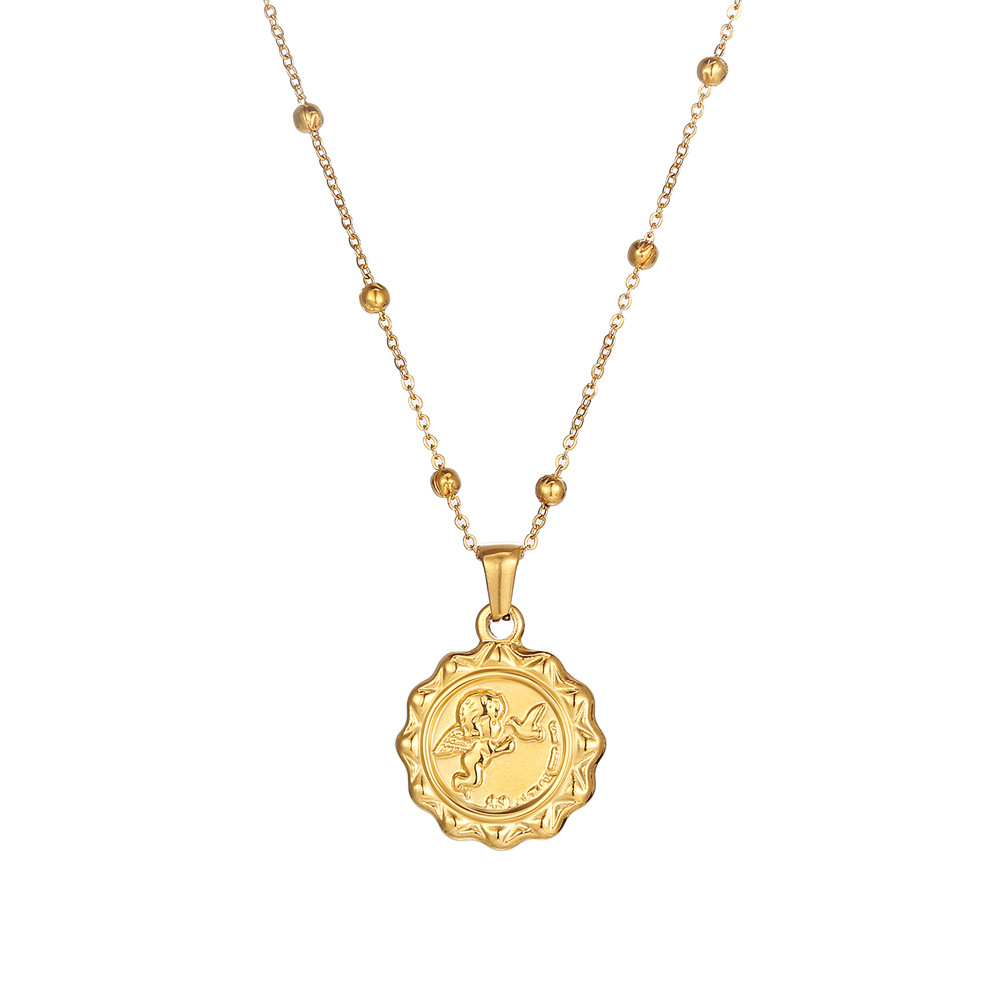 Coin Necklace Delicate - Roestvrij staal dames delicate Elizabeth Cupido