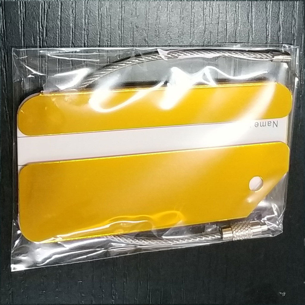 Women Accessories Name - 1 stuks aluminium metalen bagagelabel, naam-ID-adreslabelhouder