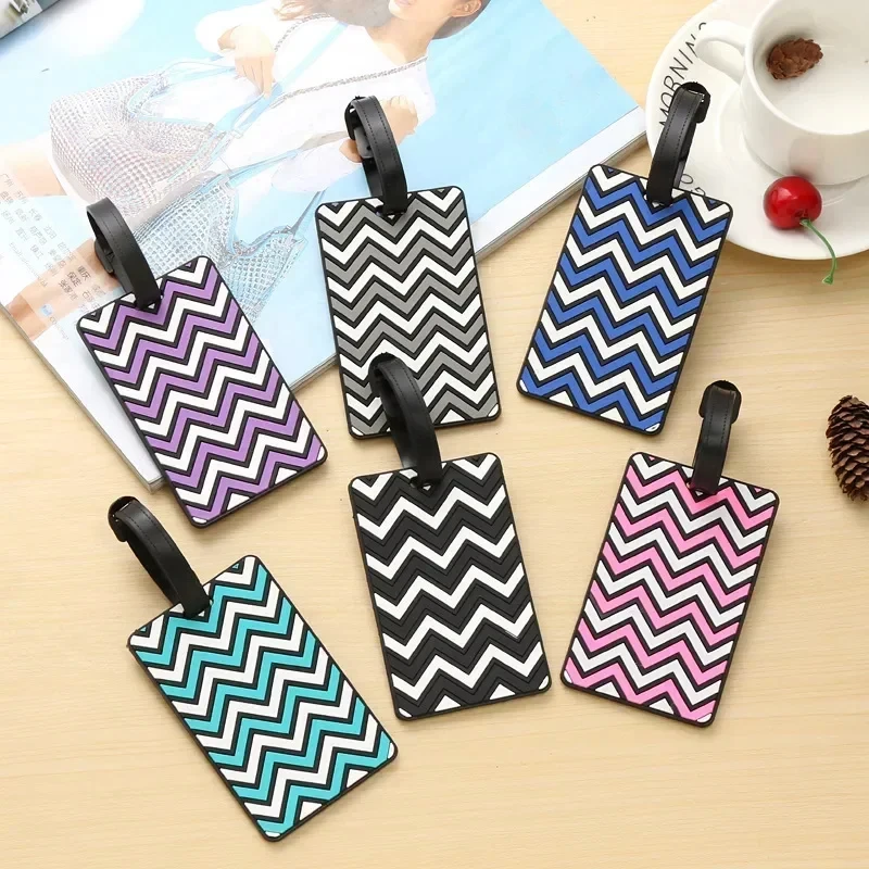 Women Accessories Name - Geometrische bagagelabels voor dames heren PVC