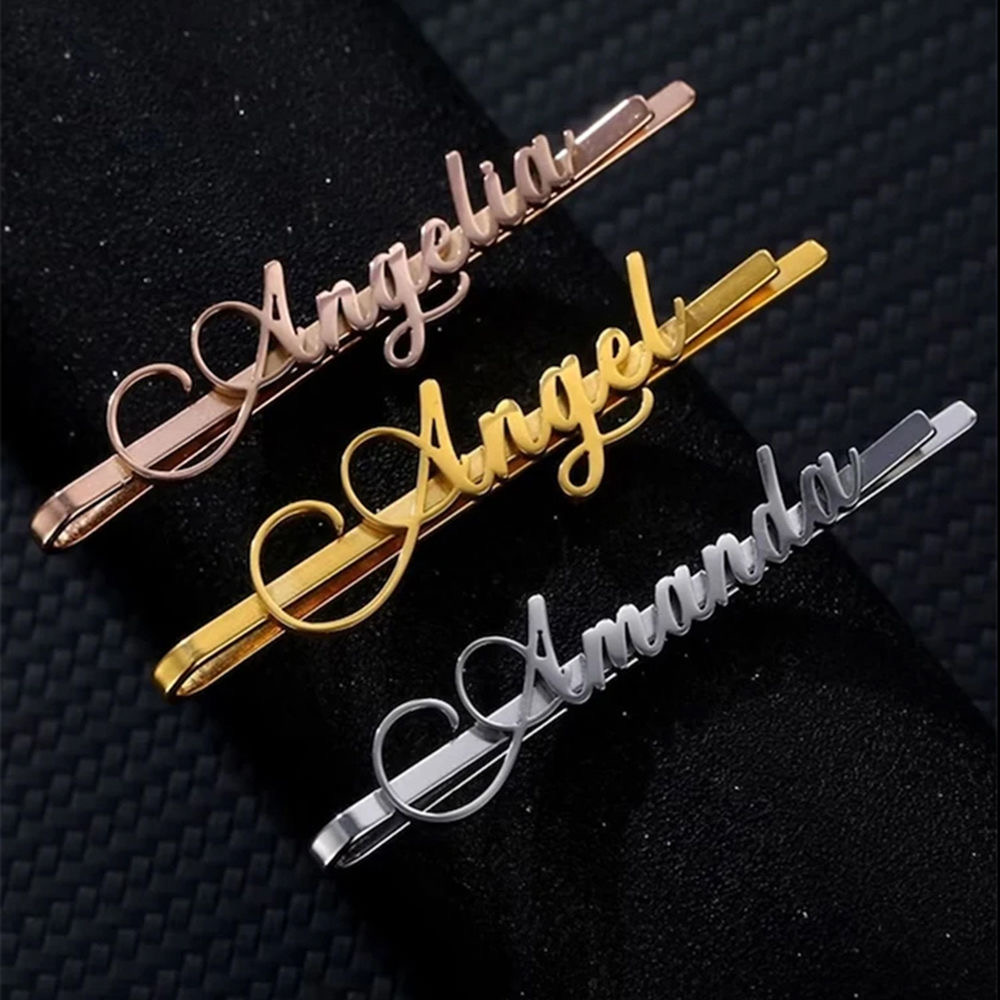 Women Accessories Name - Aangepaste naam haarspeldjes mode schattige haarspeld