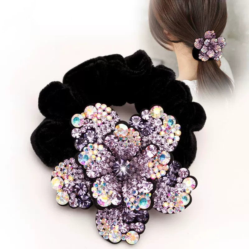 Vrouwen Strass Scrunchies Fluw - Hair Tie Velvet recensie en prijs