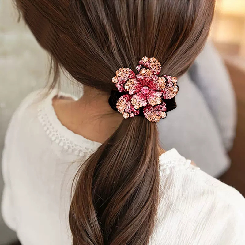 Vrouwen Strass Scrunchies Fluw - Hair Tie Velvet recensie en prijs