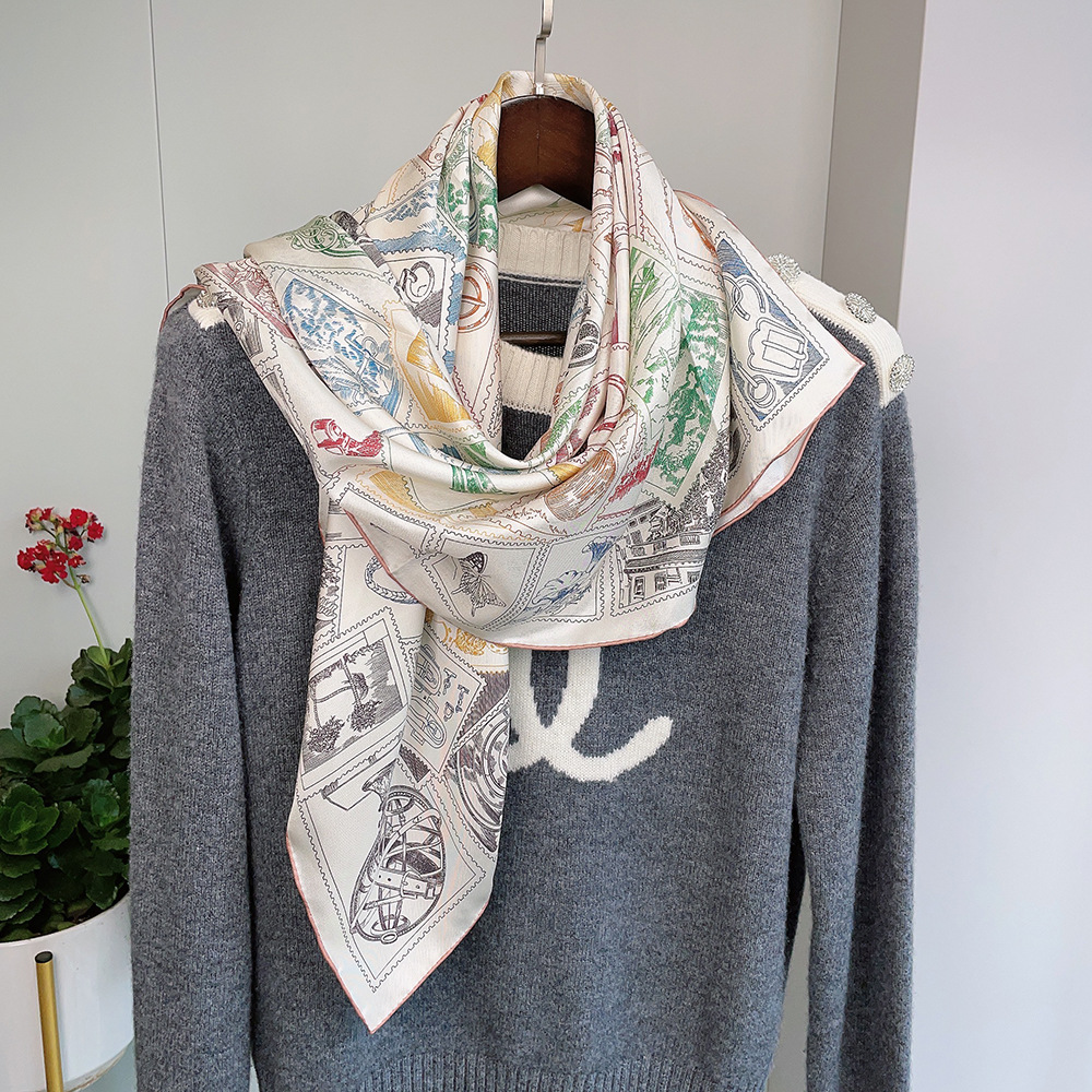 Luxe Zijden Sjaal 90CM Merken  - Women Accessories Brands recensie en prijs