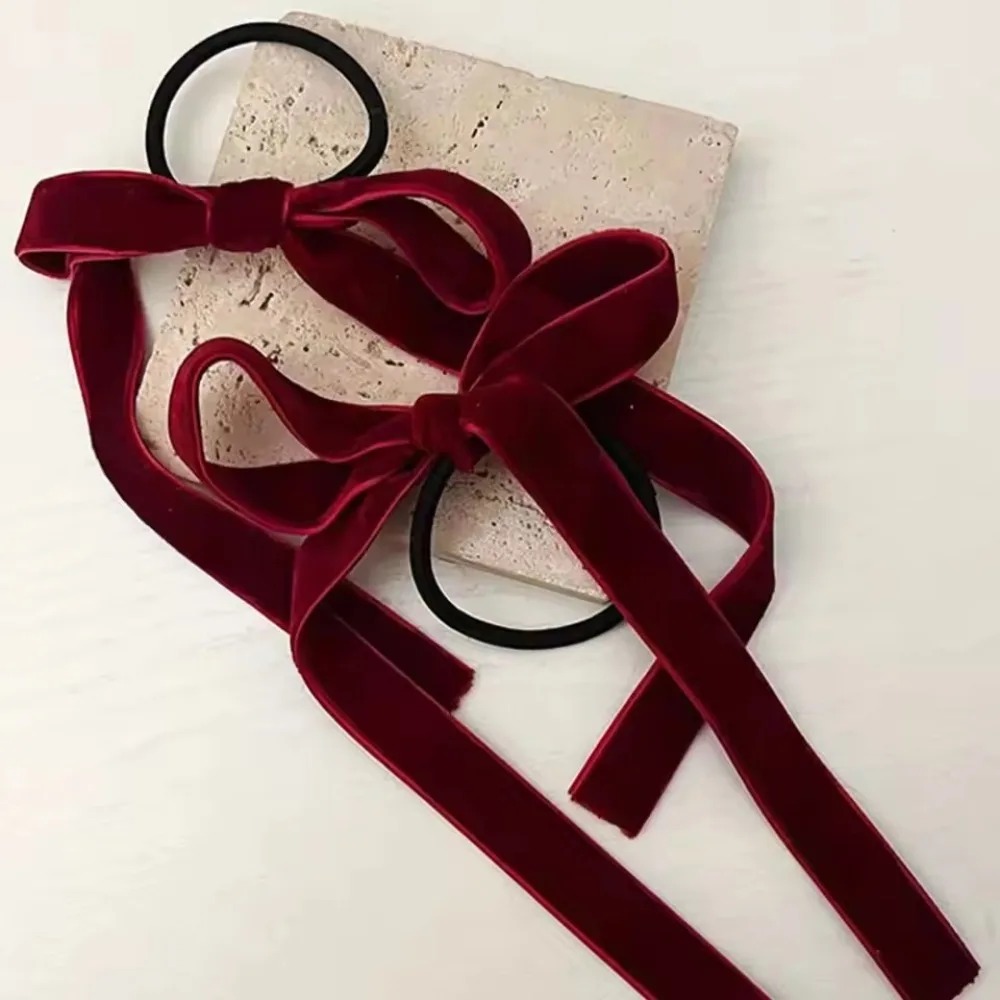 2 stuks modieuze zwarte fluwel - Hair Tie Velvet recensie en prijs