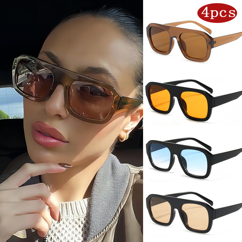 Autozonnebril 1/4 stuks Trendy - Sunglasses Oversized Square recensie en prijs