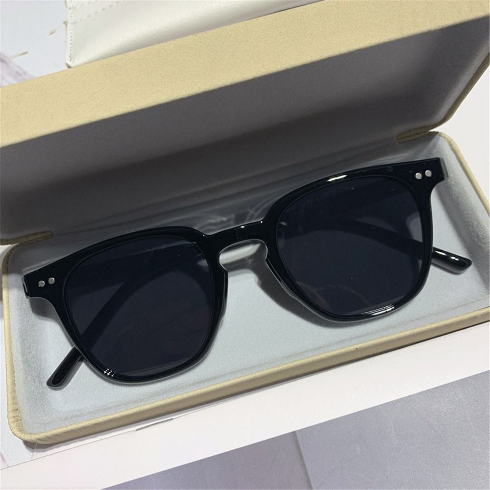 Retro zwarte zonnebrillen vint - Sunglasses Oversized Square recensie en prijs