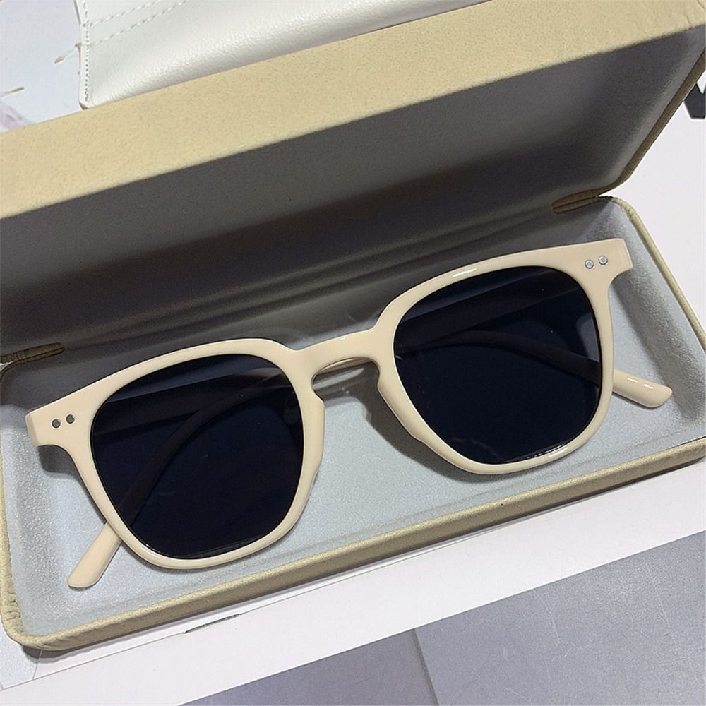 Retro zwarte zonnebrillen vint - Sunglasses Oversized Square recensie en prijs