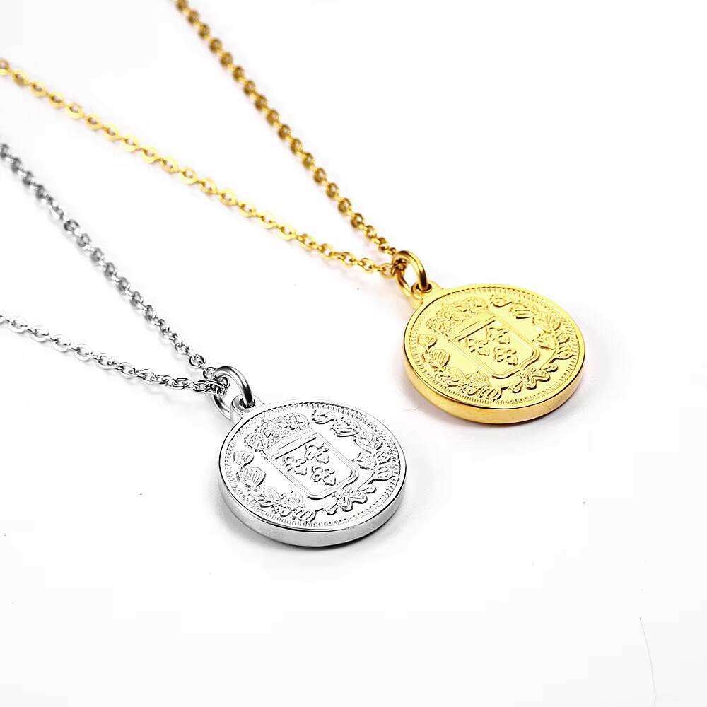 Vrouwen delicate vergulde Eliz - Coin Necklace Delicate recensie en prijs