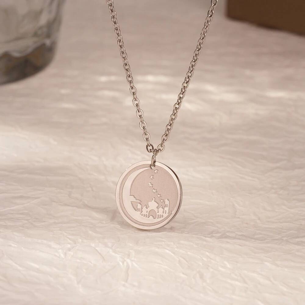Jeruzalem Paleis Maan Munt Dis - Coin Necklace Delicate recensie en prijs