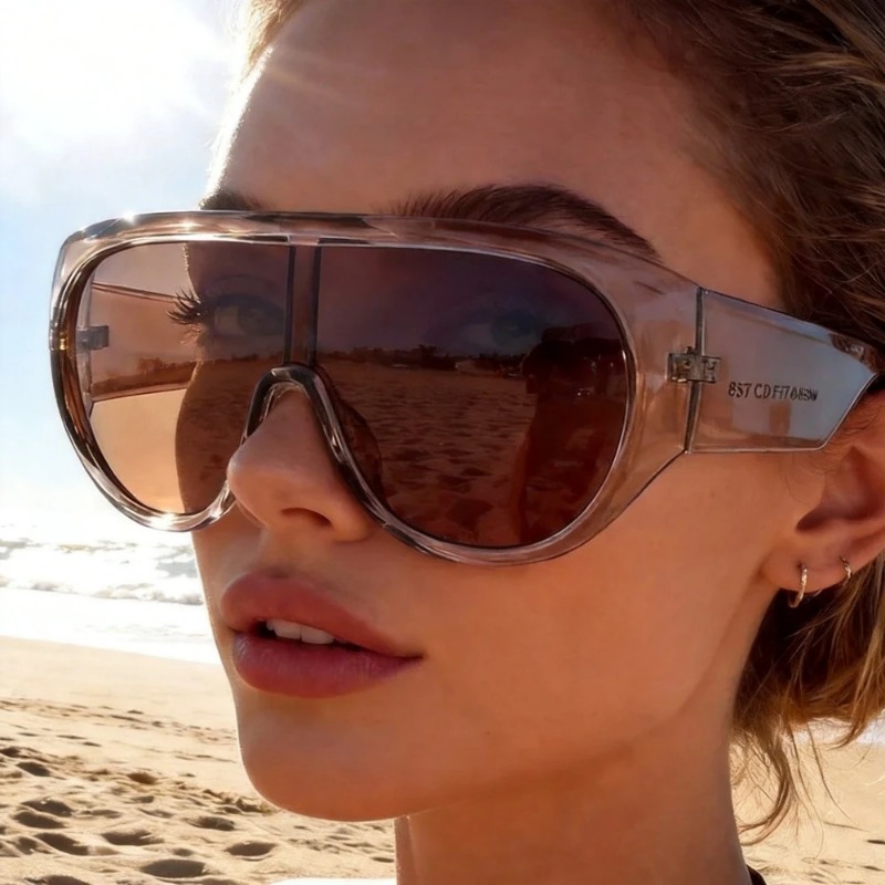 One Piece Oversize Shield-zonn - Sunglasses Oversized Square recensie en prijs