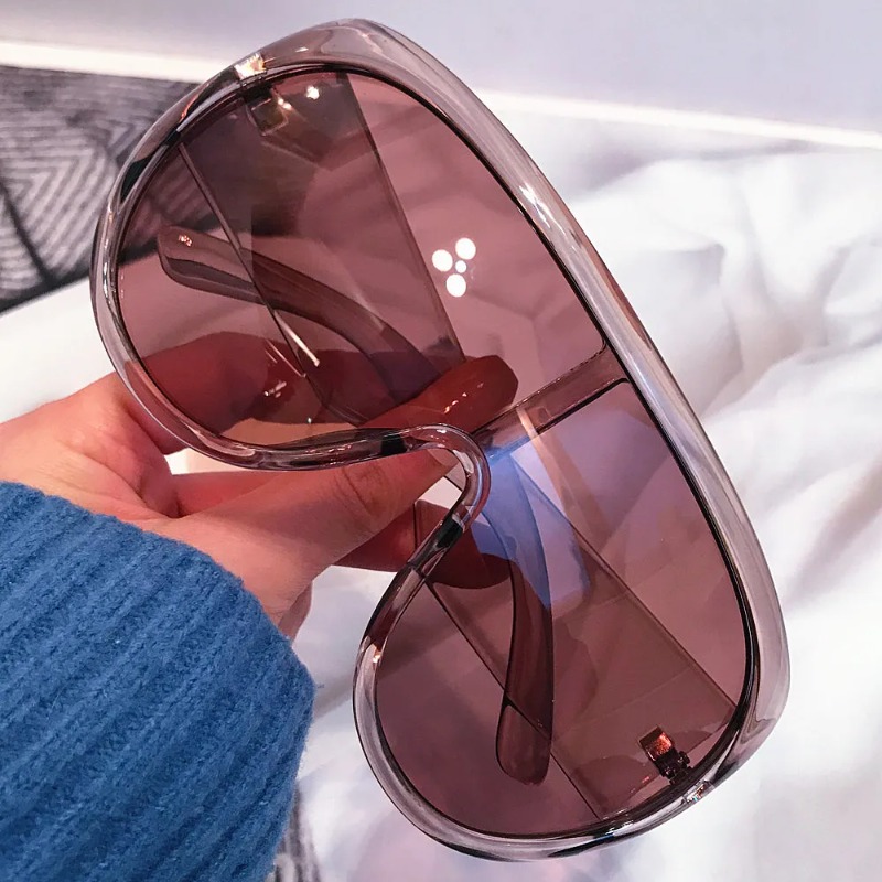 Y2k One Piece Oversize Shield  - Sunglasses Oversized Square recensie en prijs