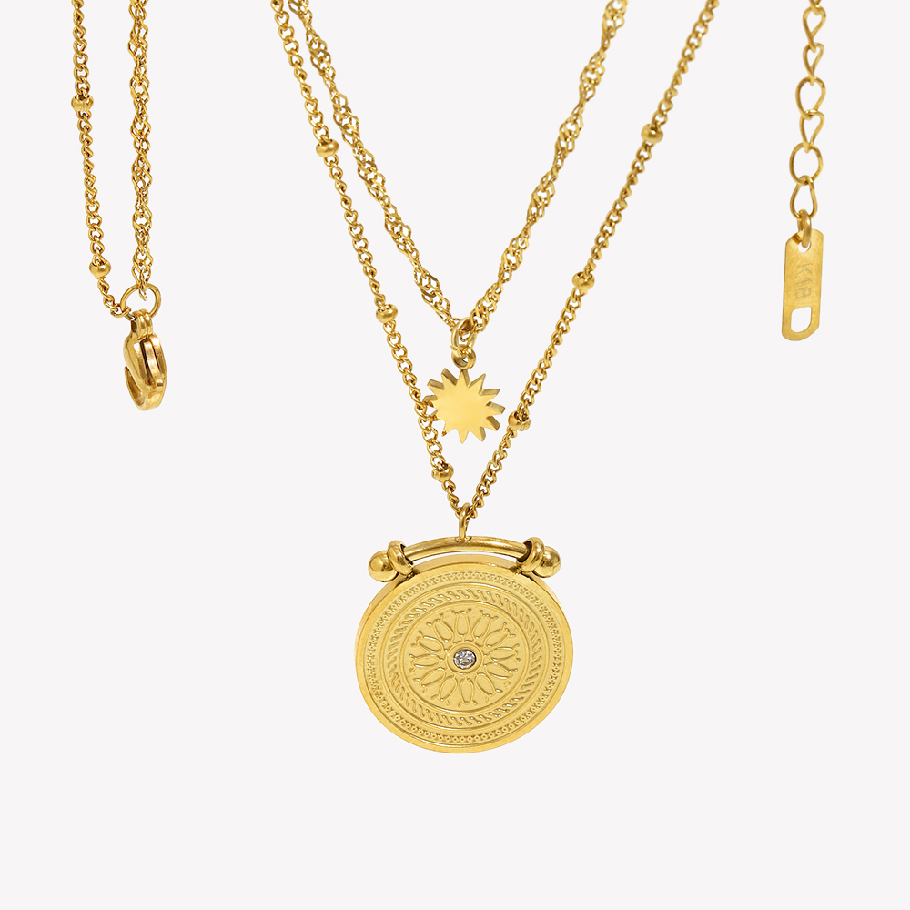 E.B.belle Centrum van het Univ - Coin Necklace Delicate recensie en prijs