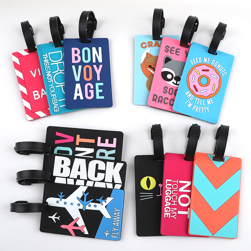 1pc Cartoon Dier PVC Bagagelab - Women Accessories Name recensie en prijs