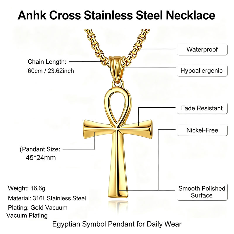 Egyptische Ankh-kruis hanger k - Women Accessories Egypt recensie en prijs