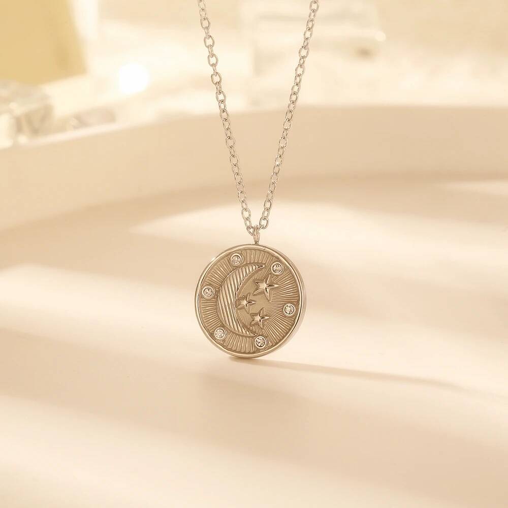 Roestvrij staal vrouwen delica - Coin Necklace Delicate recensie en prijs