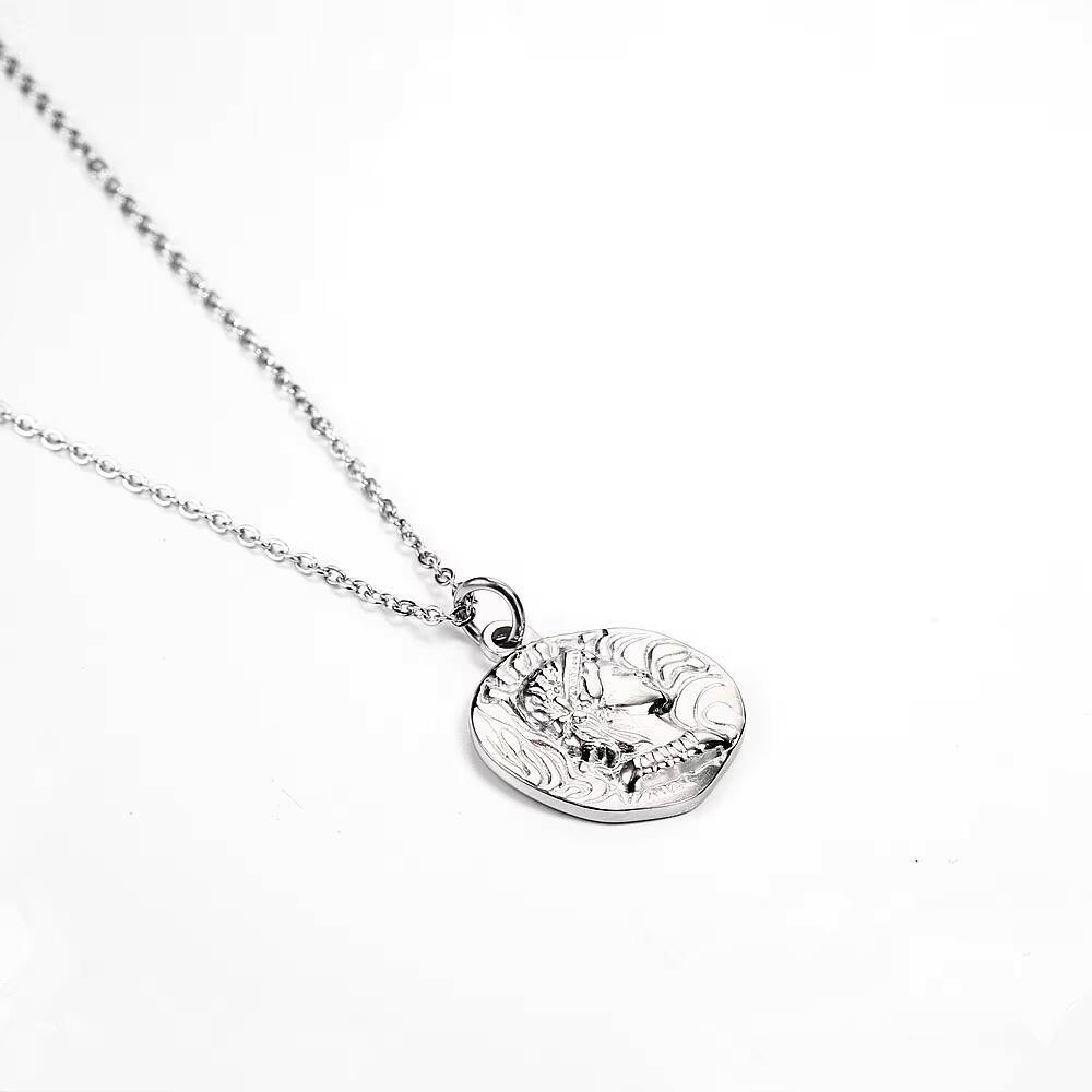 Roestvrij staal vergulde konin - Coin Necklace Delicate recensie en prijs