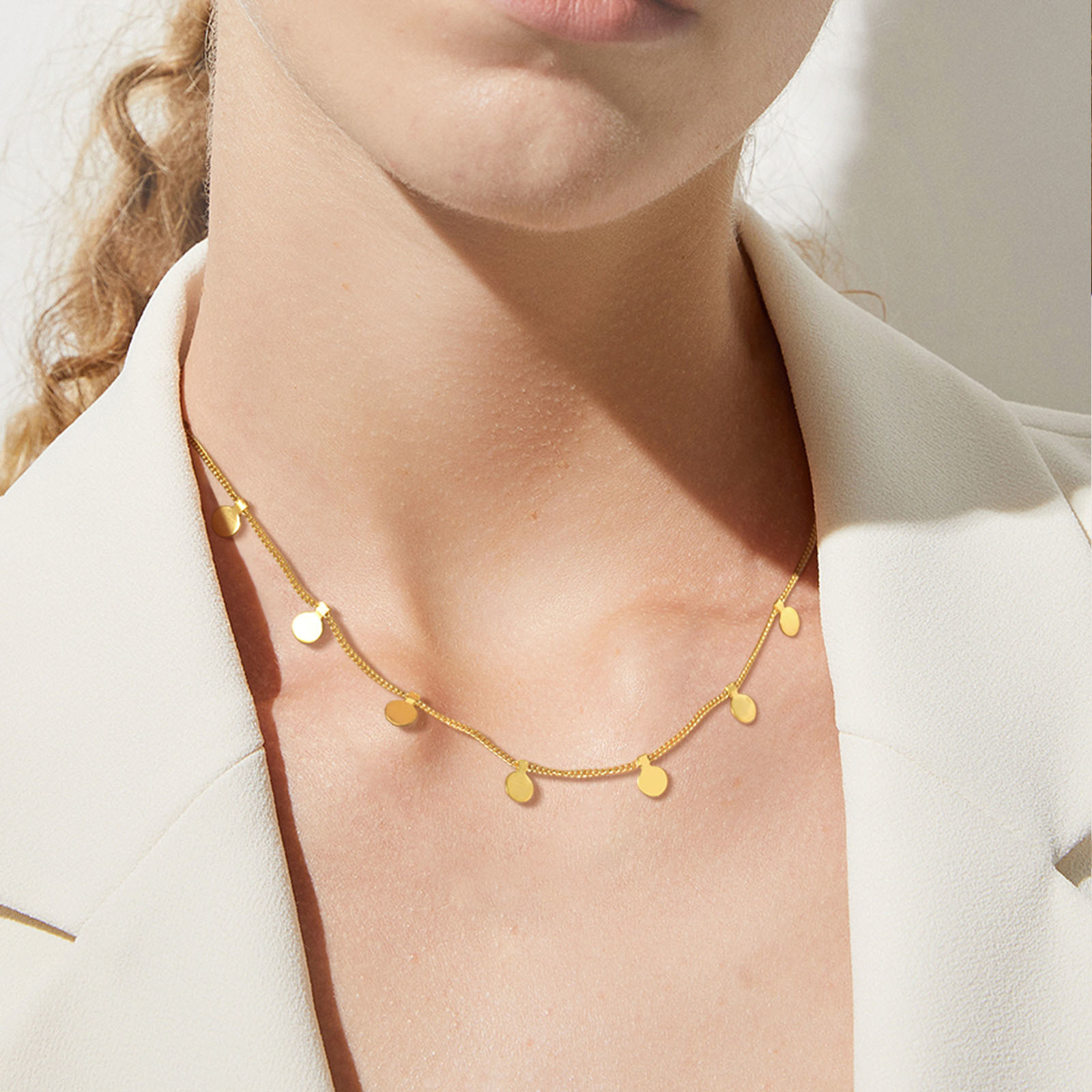Delicate kleine schijfketting  - Coin Necklace Delicate recensie en prijs