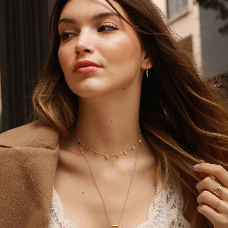 Delicate kleine schijfketting  - Coin Necklace Delicate recensie en prijs